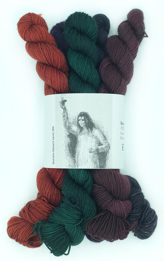 Secret Attic Wife Mini Skein Set -- Ursula Base (Yak Sock)