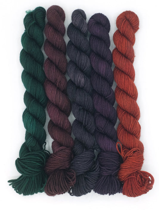 Secret Attic Wife Mini Skein Set -- Ursula Base (Yak Sock)